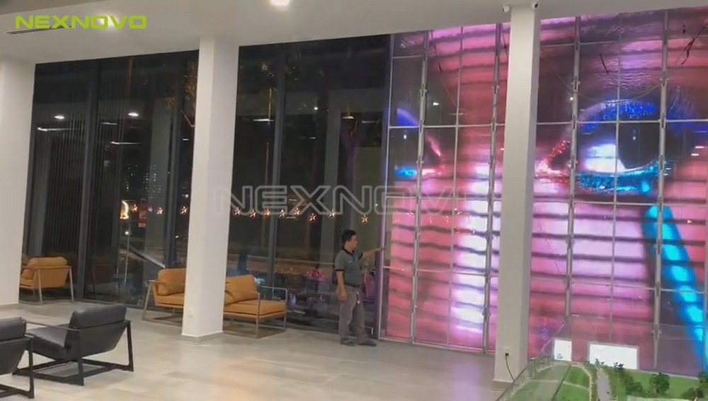 越南Gamuda Land Vietnam透明LED顯示屏項目(圖6)